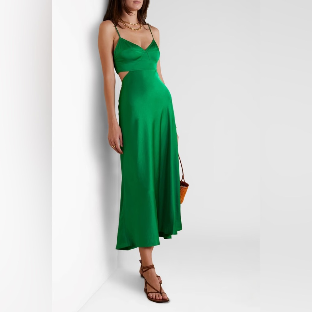 ALC Green Blakely Midi Dress
